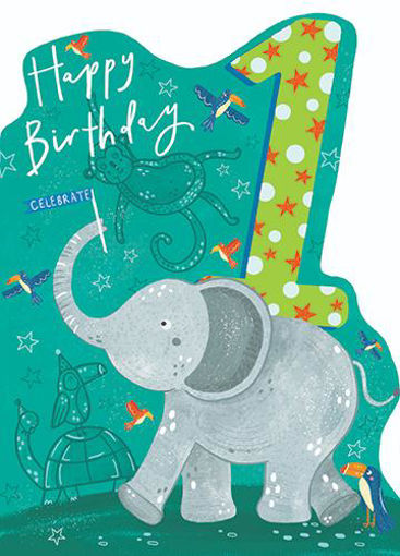 Picture of HAPPY BIRTHDAY 1 ELEPHANT